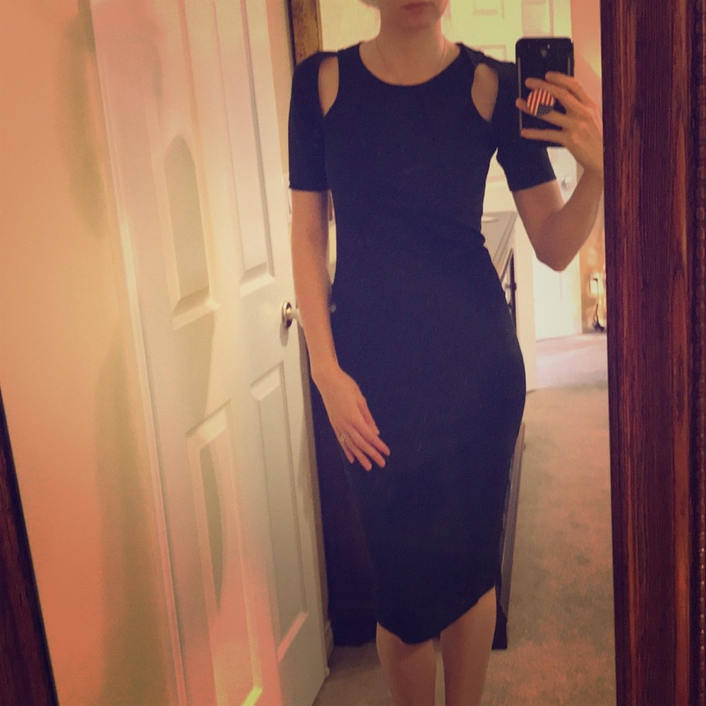 Fabletics Eva Midi Dress Black